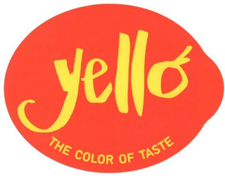 YELLO THE COLOR OF TASTE logo