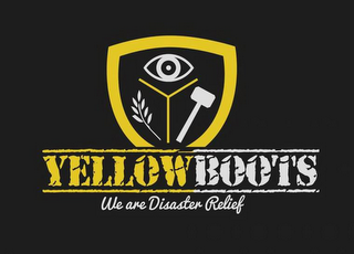 YELLOW BOOTS, WE ARE DISASTER RELIEF logo