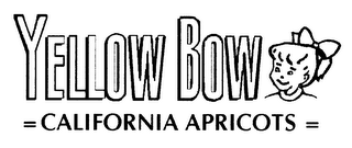 YELLOW BOW = CALIFORNIA APRICOTS = logo