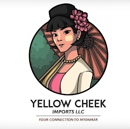 YELLOW CHEEK IMPORTS LLC YOUR CONNECTION TO MYANMAR logo