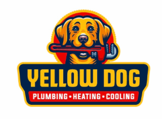 YELLOW DOG PLUMBING HEATING COOLING logo