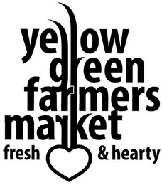 YELLOW GREEN FARMERS MARKET FRESH & HEARTY logo