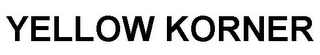 YELLOW KORNER logo