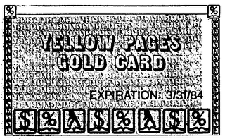 YELLOW PAGES GOLD CARD logo