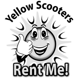 YELLOW SCOOTERS RENT ME! logo