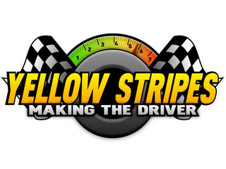 YELLOW STRIPES MAKING THE DRIVER logo