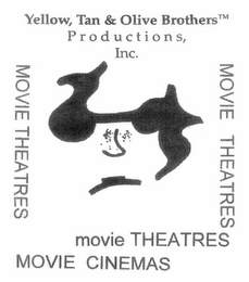 YELLOW, TAN & OLIVE BROTHERS PRODUCTIONS, INC. MOVIE THEATRES MOVIE THEATRES MOVIE THEATRES MOVIE CINEMAS logo