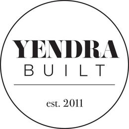YENDRA BUILT EST. 2011 logo