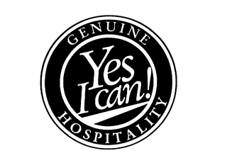 YES I CAN! GENUINE HOSPITALITY logo