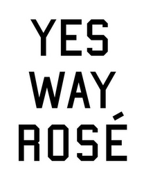 YES WAY ROSÉ logo