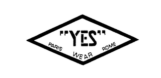 "YES" WEAR PARIS ROME logo