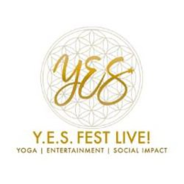 YES Y.E.S. FEST LIVE! YOGA ENTERTAINMENT SOCIAL IMPACT logo