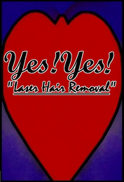 YES! YES! "LASER HAIR REMOVAL" logo