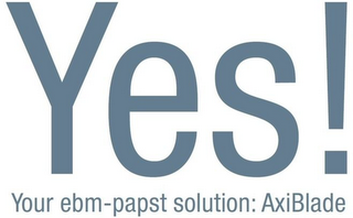 YES! YOUR EBM-PAPST SOLUTION: AXIBLADE logo