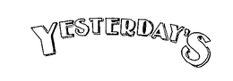 YESTERDAY'S logo