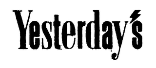 YESTERDAY'S logo