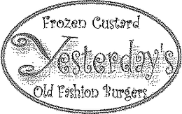 YESTERDAY'S FROZEN CUSTARD OLD FASHION BURGERS logo