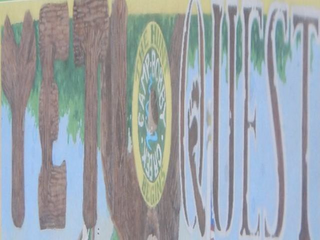 YETI QUEST CAMP BOBBY CREEK THE HUNT BEGINS logo