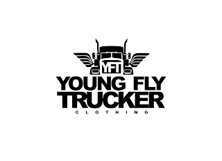 YFT YOUNG FLY TRUCKER CLOTHING logo