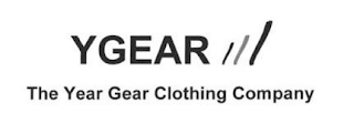 YGEAR THE YEAR GEAR CLOTHING COMPANY logo