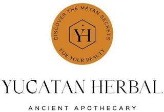 YH DISCOVER THE MAYAN SECRETS FOR YOUR BEAUTY YUCATAN HERBAL ANCIENT APOTHECARY logo