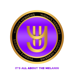 YH YUDAH'S HEBREWS YUDAH'S HEBREWS YUDAH'S HEBREWS YUDAH'S HEBREWS IT'S ALL ABOUT THE MELANIN logo