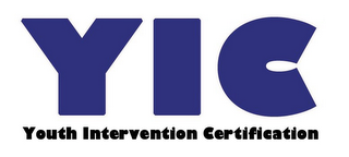 YIC YOUTH INTERVENTION CERTIFICATION logo