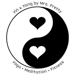 YIN & YANG BY MRS. PRETTY YOGA · MEDITATION · FITNESS logo