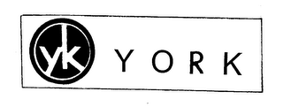 YK YORK logo