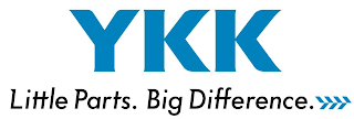 YKK LITTLE PARTS. BIG DIFFERENCE logo