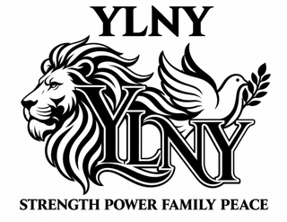 YLNY YLNY STRENGTH POWER FAMILY PEACE logo