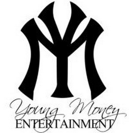 YM YOUNG MONEY ENTERTAINMENT logo