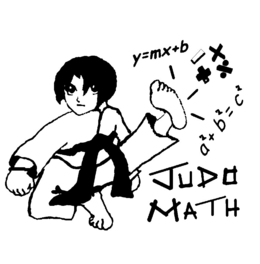 Y=MX+B A2 + B2 = C2 JUDO MATH logo