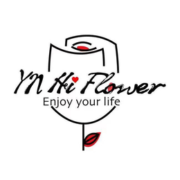 YN HI FLOWER ENJOY YOUR LIFE logo