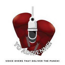 YO ADRIENNE! VOICE OVERS THAT DELIVER THE PUNCH! logo