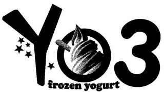 YO3 FROZEN YOGURT logo
