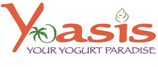 YOASIS YOUR YOGURT PARADISE logo