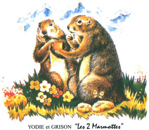 YODIE ET GRISON "LES 2 MARMOTTES" logo