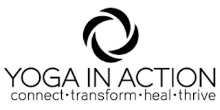 YOGA IN ACTION CONNECT · TRANSFORM · HEAL · THRIVE logo
