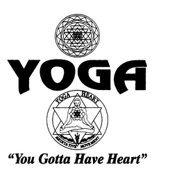 YOGA YOGA HEART MEDITATIVE MOVEMENT "YOU GOTTA HAVE HEART" logo