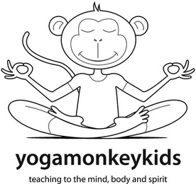 YOGAMONKEYKIDS TEACHING TO THE MIND, BODY AND SPIRIT logo