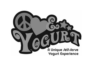 YOGURT A UNIQUE SELF SERVE YOGURT EXPERIENCE logo
