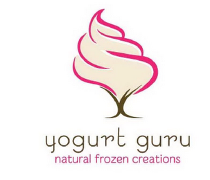YOGURT GURU NATURAL FROZEN CREATIONS logo