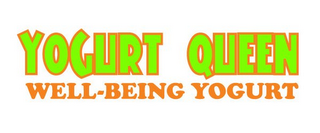 YOGURT QUEEN WELL-BEING YOGURT logo