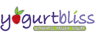 YOGURTBLISS AUTHENTIC FROZEN YOGURT logo