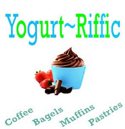 YOGURT~RIFFIC COFFEE BAGELS MUFFINS PASTRIES logo