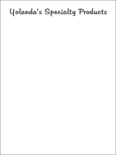 YOLANDA'S SPECIALTY PRODUCTS logo