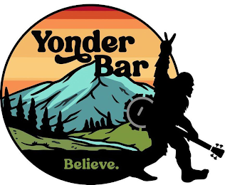 YONDER BAR BELIEVE. logo