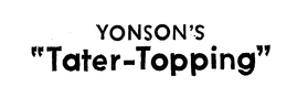 YONSON'S "TATER-TOPPING" logo