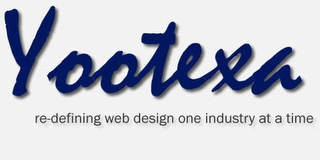 YOOTEXA RE-DEFINING WEB DESIGN ONE INDUSTRY AT A TIME logo